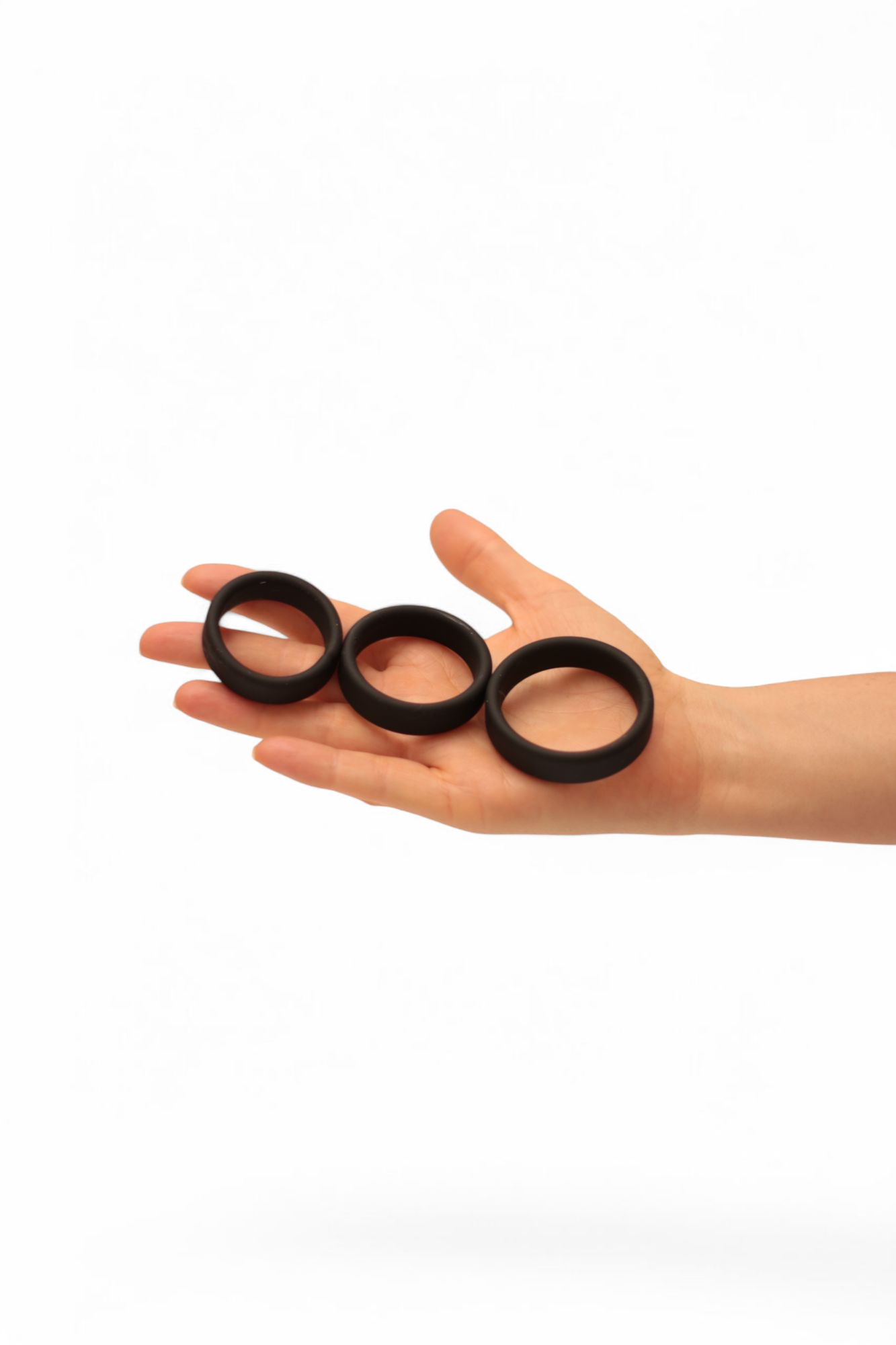 3 Piece Cock Ring Set - Trio by Pink Vibes - Cock Rings - by PINK VIBES - The Pink Case Sex Shop