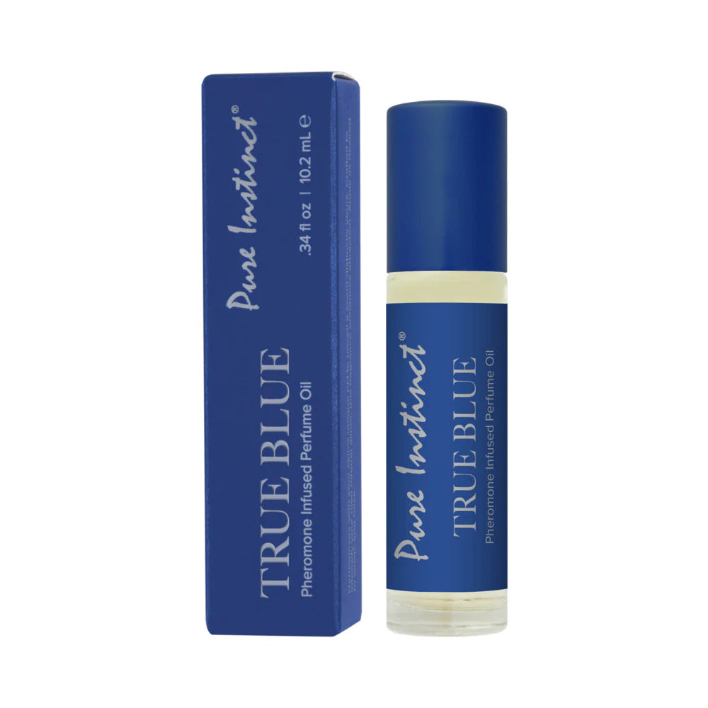 Pure Instinct® Pheromone Perfume Oil – True Blue 0.34 oz - Pheromone Perfume - by Classic Brands - The Pink Case Sex Shop