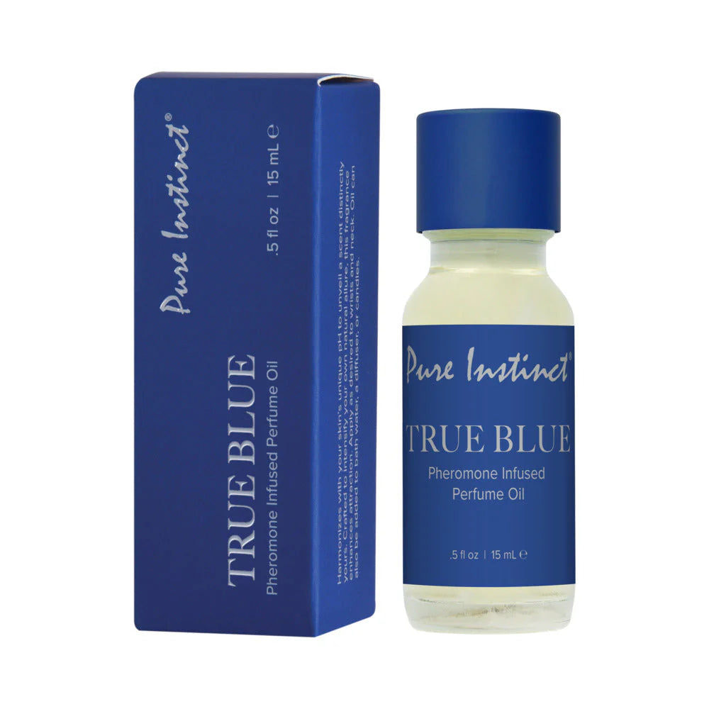 Pure Instinct® Pheromone Perfume Oil with Dropper – True Blue 0.5 oz - Pheromone Perfume - by Classic Brands - The Pink Case Sex Shop