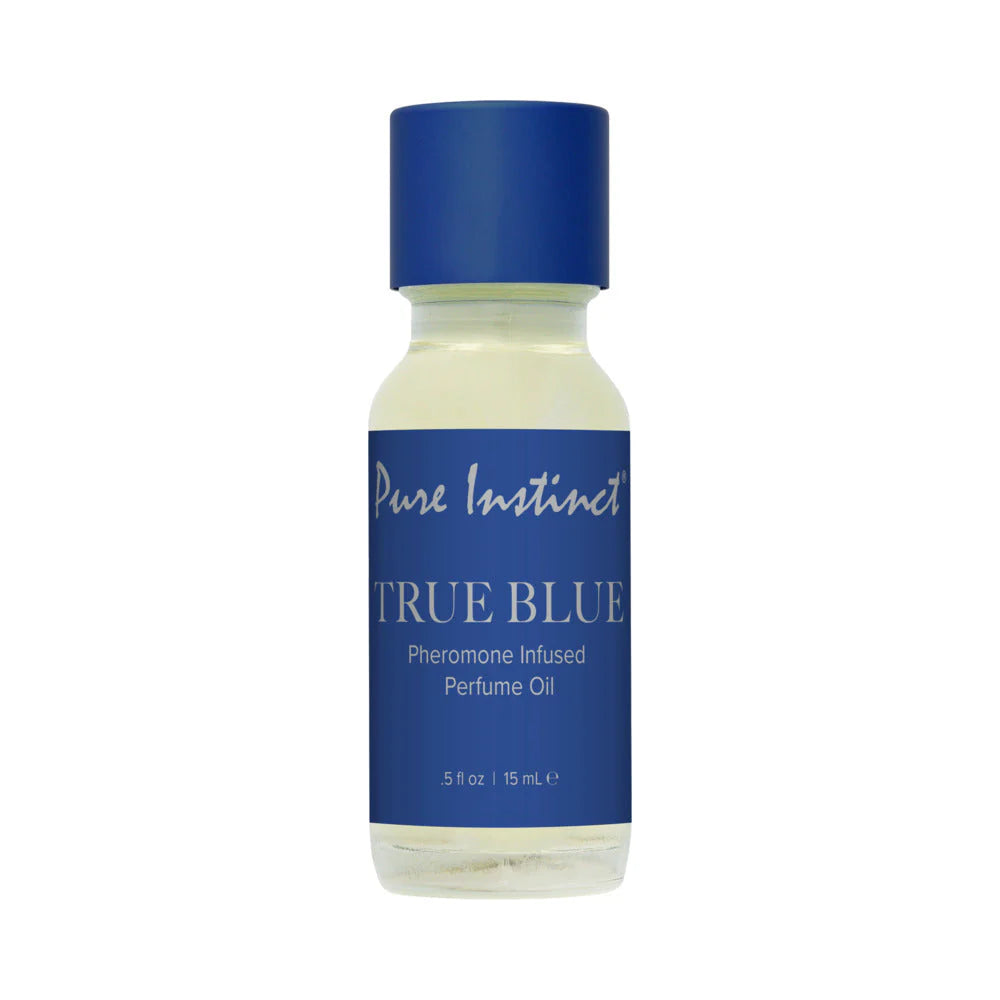 Pure Instinct® Pheromone Perfume Oil with Dropper – True Blue 0.5 oz - Pheromone Perfume - by Classic Brands - The Pink Case Sex Shop