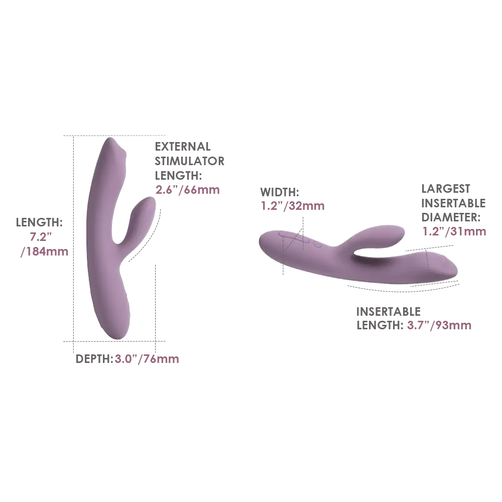 Vibrator TRYSTA NEO - Rabbit Vibrators - by SVAKOM - The Pink Case Sex Shop