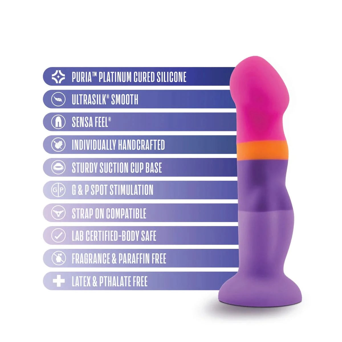 Avant By Blush® | Summer Fling D3 Dildo - Dildos - by BLUSH - The Pink Case Sex Shop