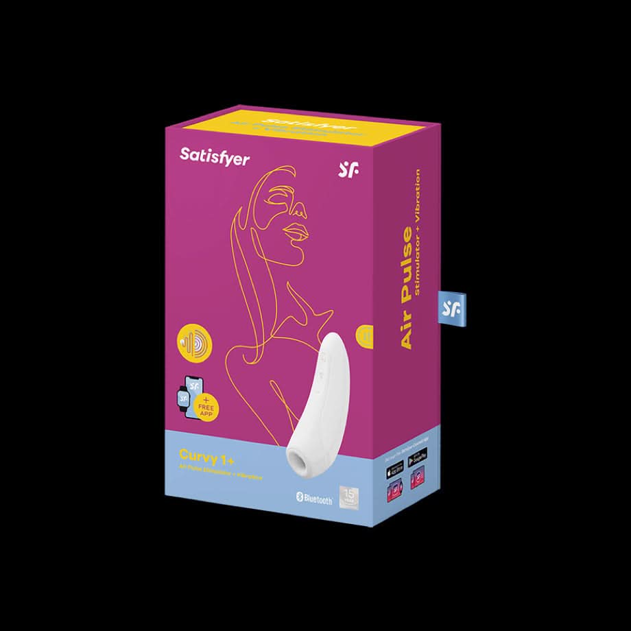 Satisfyer Curvy 1+ with App - Suction Vibrators - by Satisfyer - The Pink Case Sex Shop