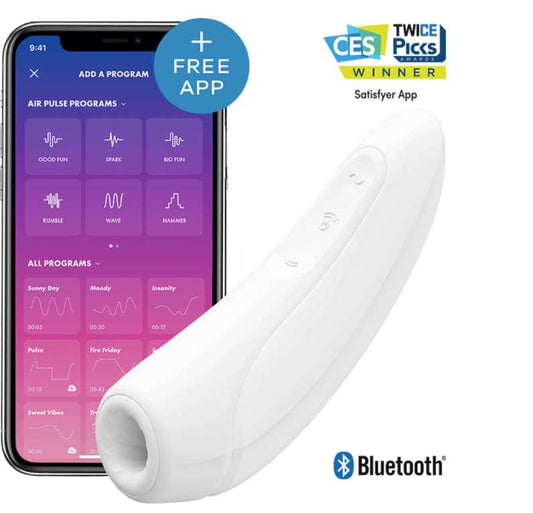 Satisfyer Curvy 1+ with App - Suction Vibrators - by Satisfyer - The Pink Case Sex Shop