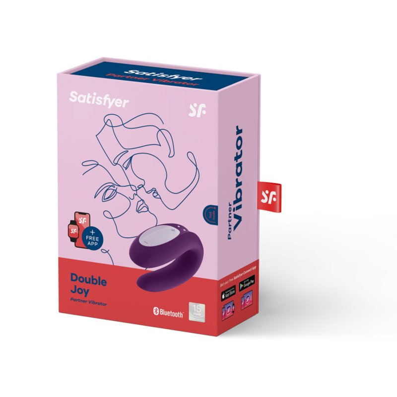 Satisfyer Double Joy with App - Vibrators Type U - by Satisfyer - The Pink Case Sex Shop