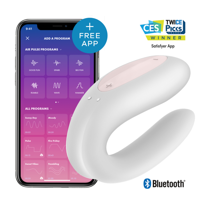 Satisfyer Double Joy with App - Vibrators Type U - by Satisfyer - The Pink Case Sex Shop