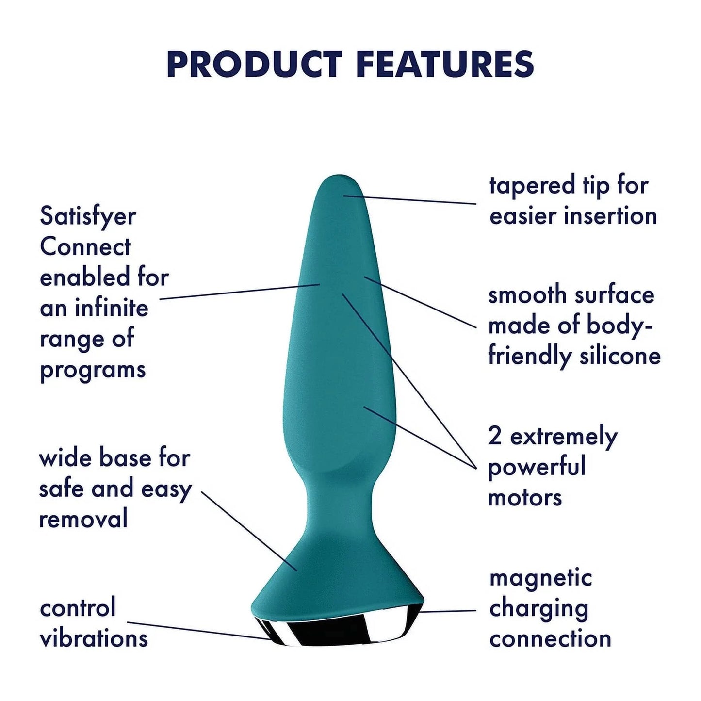 Satisfyer Plug-ilicious 1 with App - Anal Vibrators - by Satisfyer - The Pink Case Sex Shop