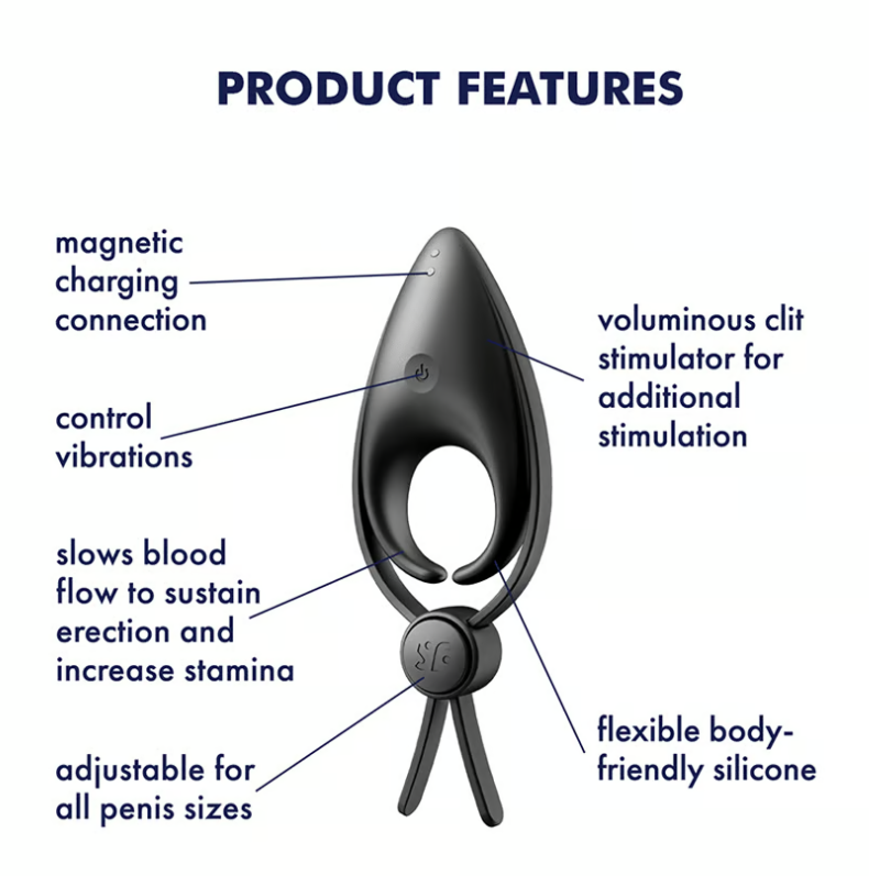 Satisfyer Sniper Ring - Cock Rings - by Satisfyer - The Pink Case Sex Shop