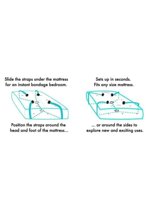 Under the Bed® Restraint System - Accesories - by SPORTSHEETS - The Pink Case Sex Shop