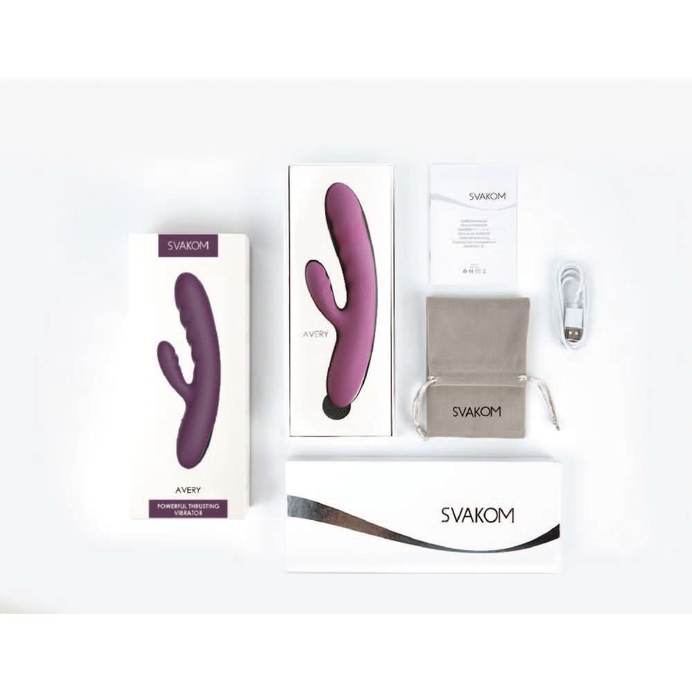 Vibrator Avery by SVAKOM - Rabbit Vibrators - by SVAKOM - The Pink Case Sex Shop