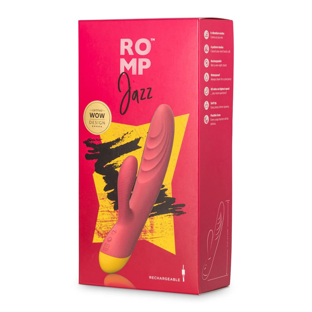 Vibrator ROMP Jazz - Rabbit Vibrators - by ROMP - The Pink Case Sex Shop
