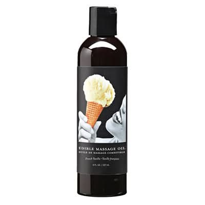Earthly Body® Edible Massage Oil – French Vanilla 8 oz - Massage Oil - by EARTHLY BODY - The Pink Case Sex Shop
