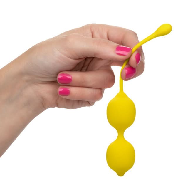 Kegel Training Set – Lemon by Cal Exotics - Ben Wa or Kegel Balls - by CalExotics - The Pink Case Sex Shop