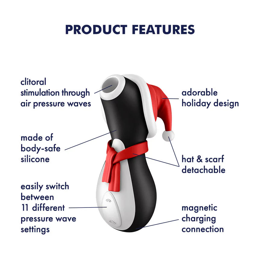 Satisfyer Pro Penguin (HOLIDAY EDITION) - Suction Vibrators - by Satisfyer - The Pink Case Sex Shop