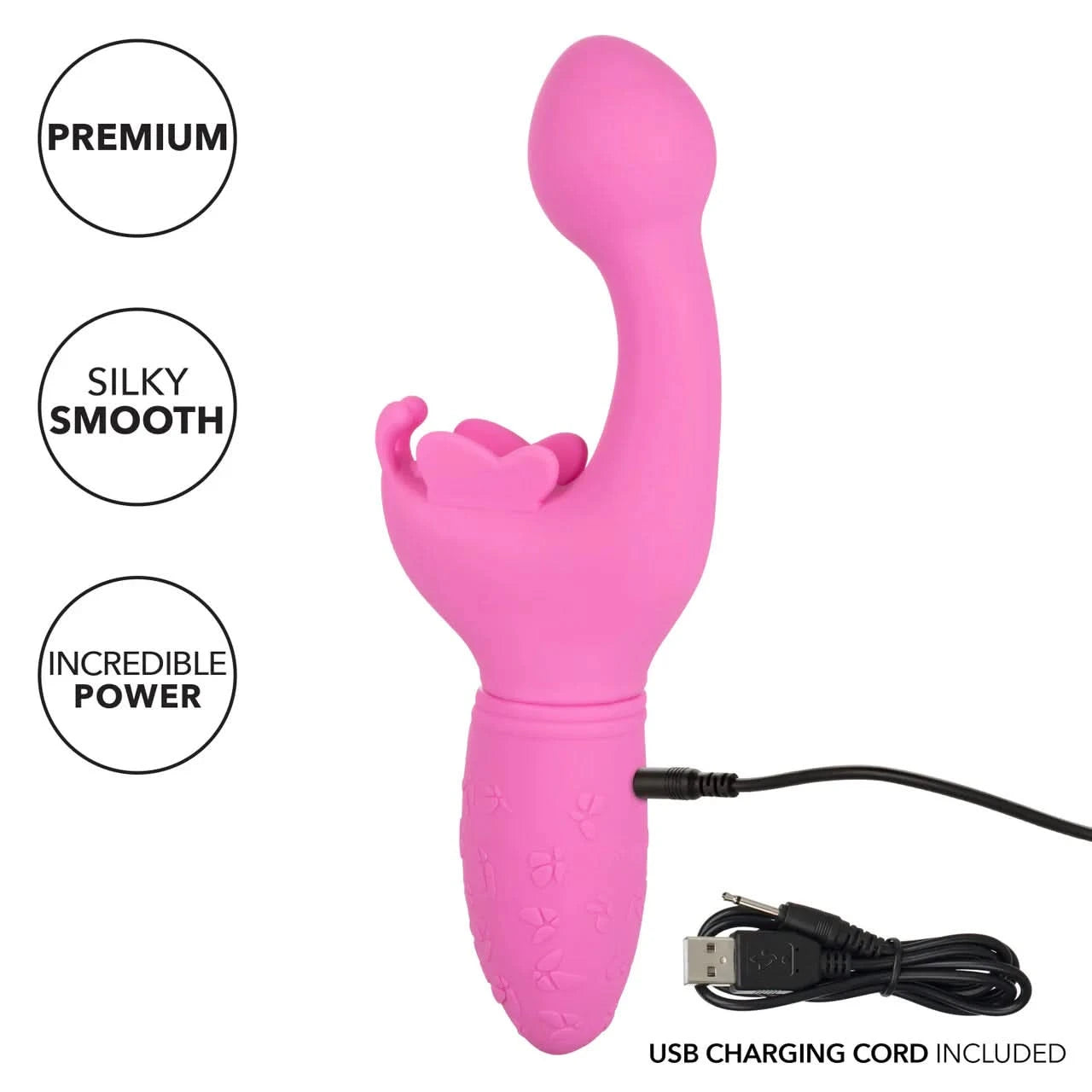Rechargeable Butterfly Kiss Massager - The Pink Case Sex Shop Rechargeable Butterfly Kiss Massager - The Pink Case Sex Shop