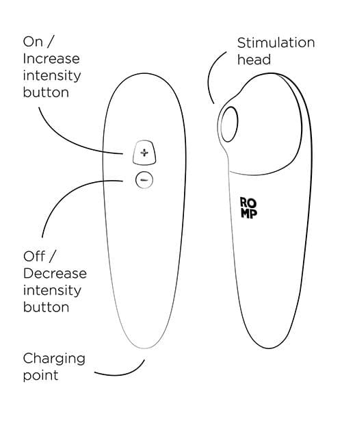 ROMP Shine X Clitoral Vibrator - Suction Vibrators - by ROMP - The Pink Case Sex Shop