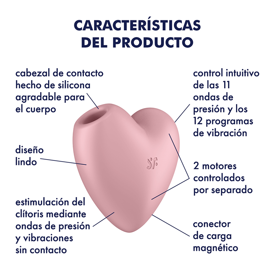 Satisfyer Cutie Heart - Suction Vibrators - by Satisfyer - The Pink Case Sex Shop