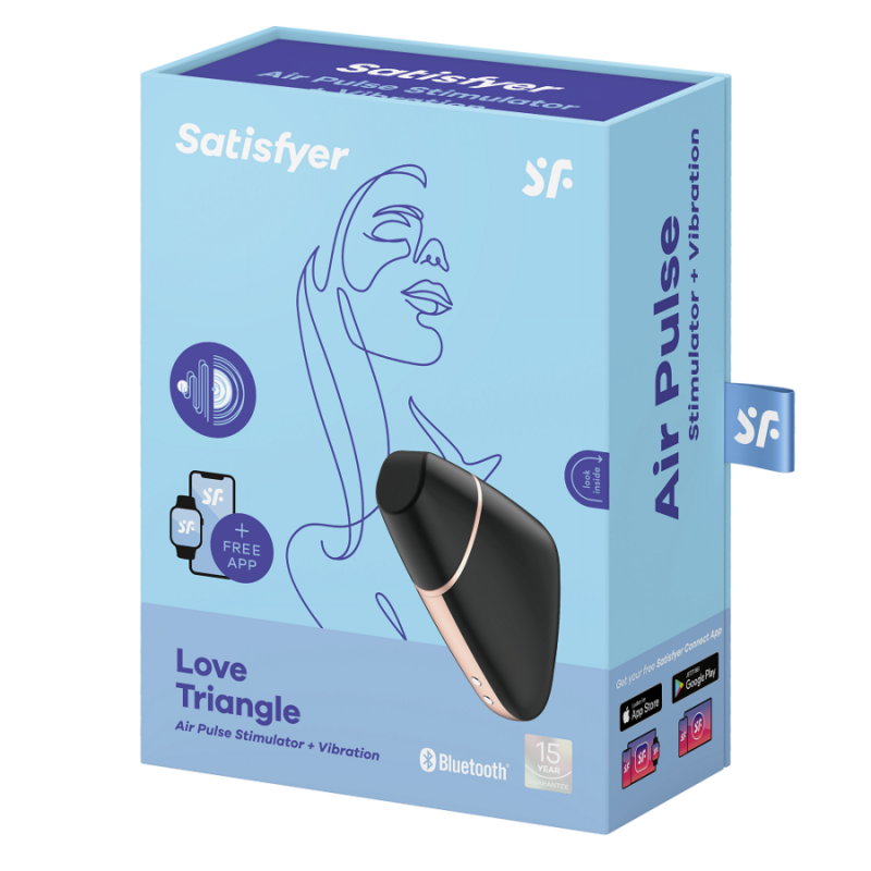 Satisfyer Love Triangle with App - Suction Vibrators - by Satisfyer - The Pink Case Sex Shop