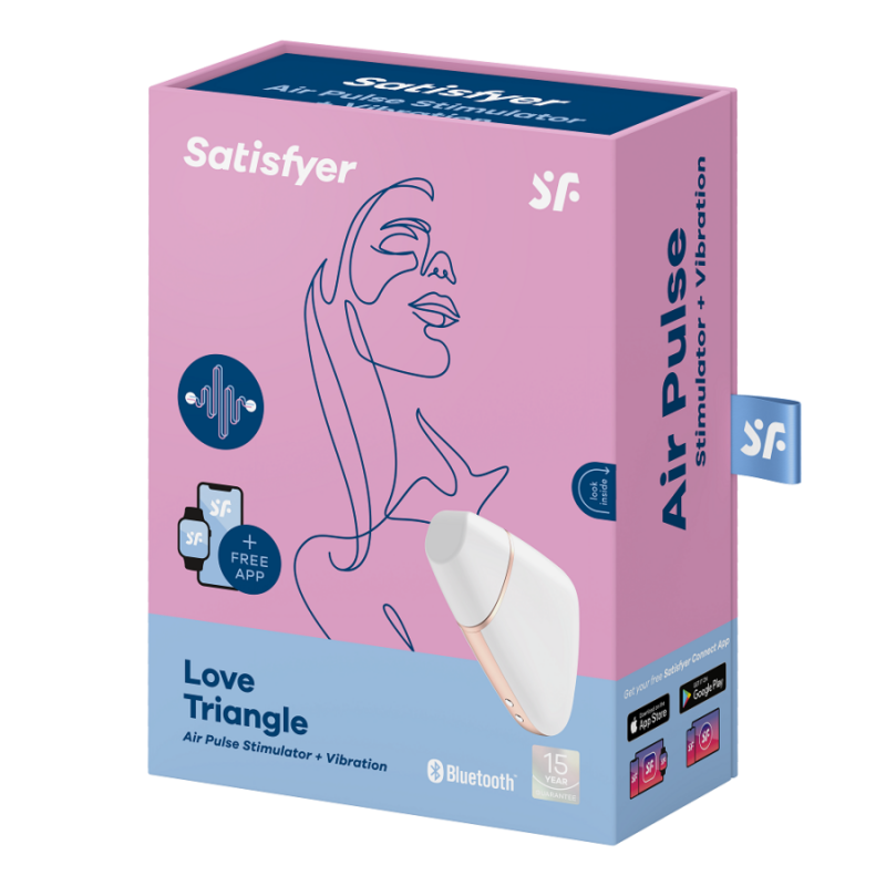 Satisfyer Love Triangle with App - Suction Vibrators - by Satisfyer - The Pink Case Sex Shop
