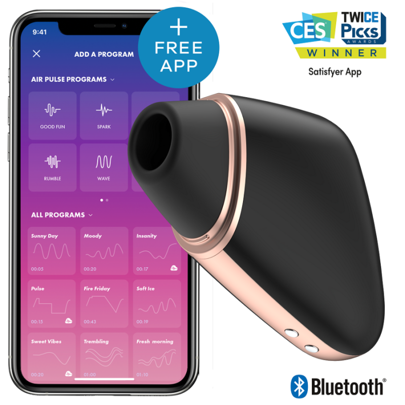 Satisfyer Love Triangle with App - Suction Vibrators - by Satisfyer - The Pink Case Sex Shop