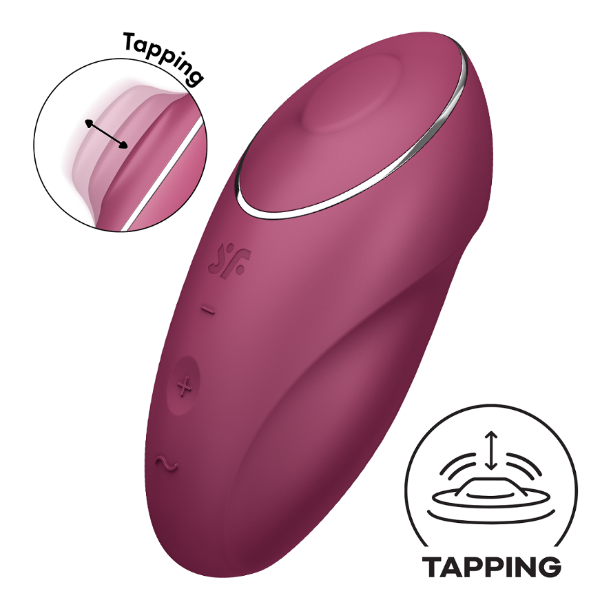 Satisfyer Tap & Climax 1 - Vibrators - by Satisfyer - The Pink Case Sex Shop