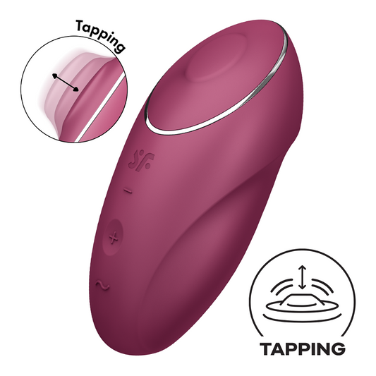Satisfyer Tap & Climax 1 - Vibrators - by Satisfyer - The Pink Case Sex Shop